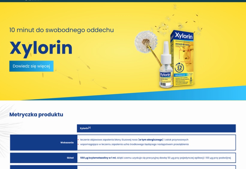 Strefa Produktu Xylorin na Portalu opieka.farm